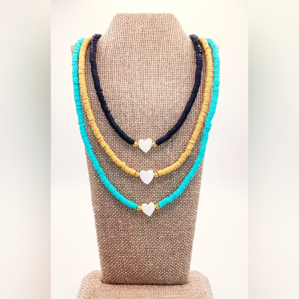 Color Heart Necklace $15 each